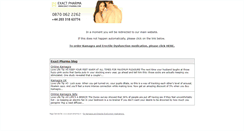 Desktop Screenshot of exact-pharma.in